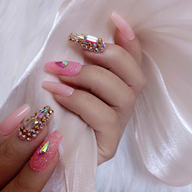 Grace Iyus Diamond Press On Nails