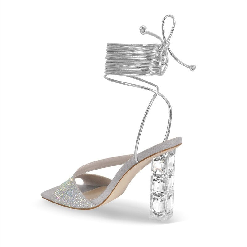 Clear Your Schedule: Summer Rhinestone Heels