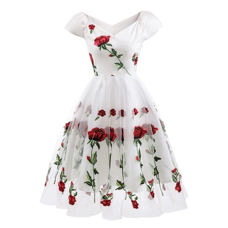 Mayhem Miller Embroidered Flower Dress