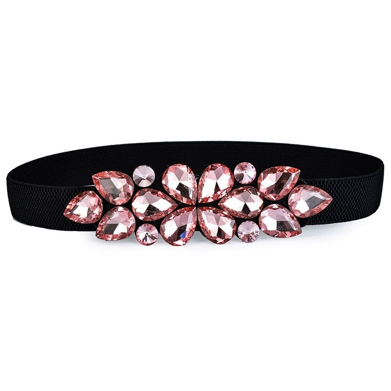 Elle Lectrick Crystal Elastic Belt