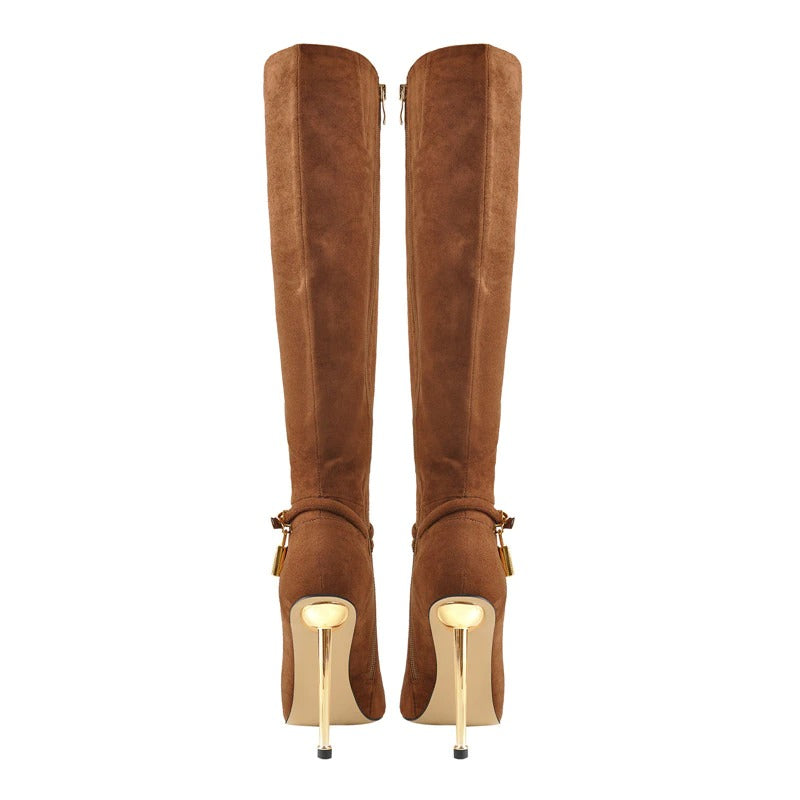 Aria Viderci Stiletto Suede Boots