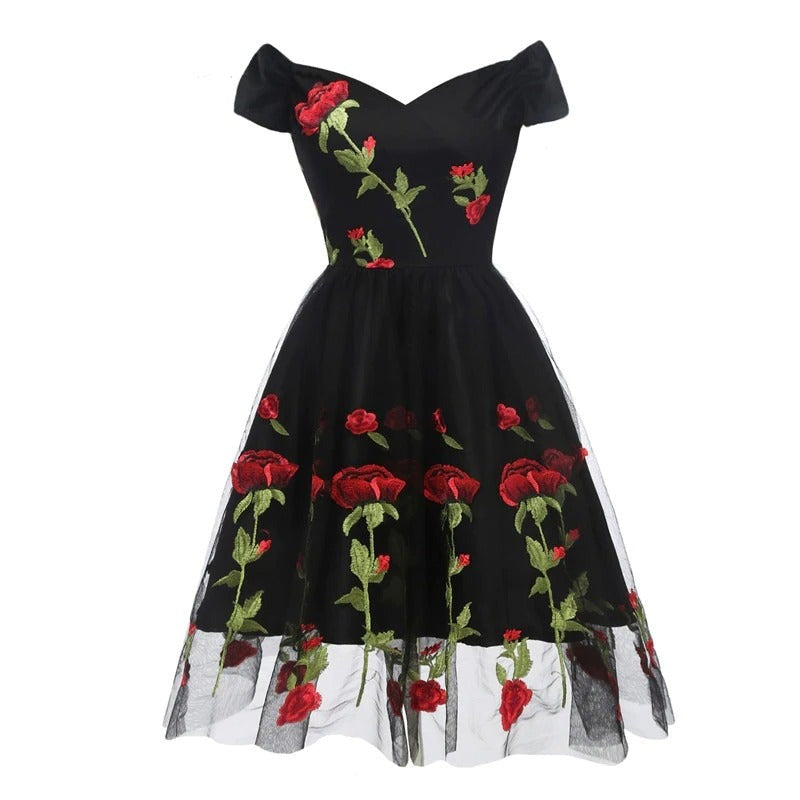 Mayhem Miller Embroidered Flower Dress