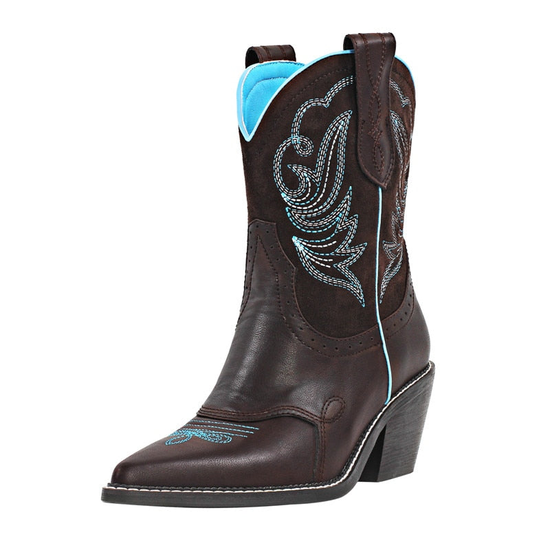 Claire Geeman Western Ankle Boots