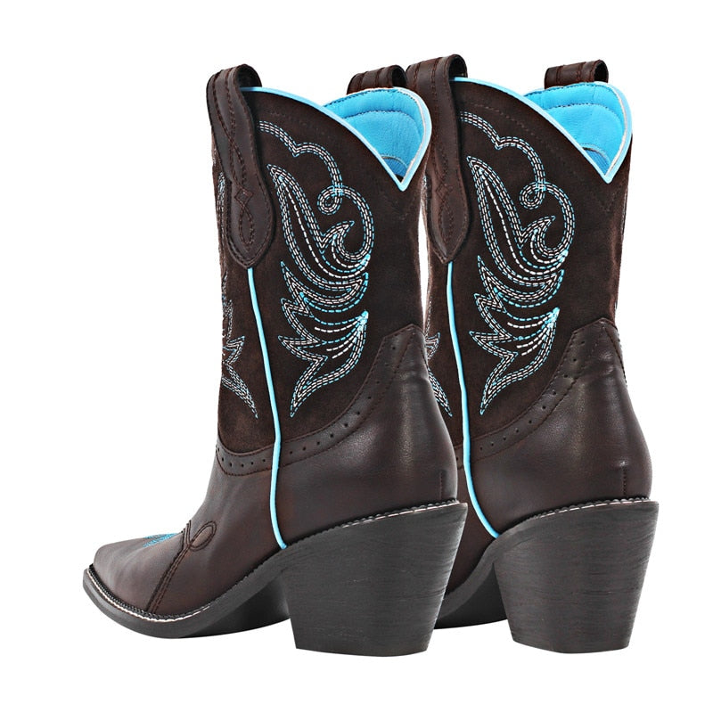 Claire Geeman Western Ankle Boots