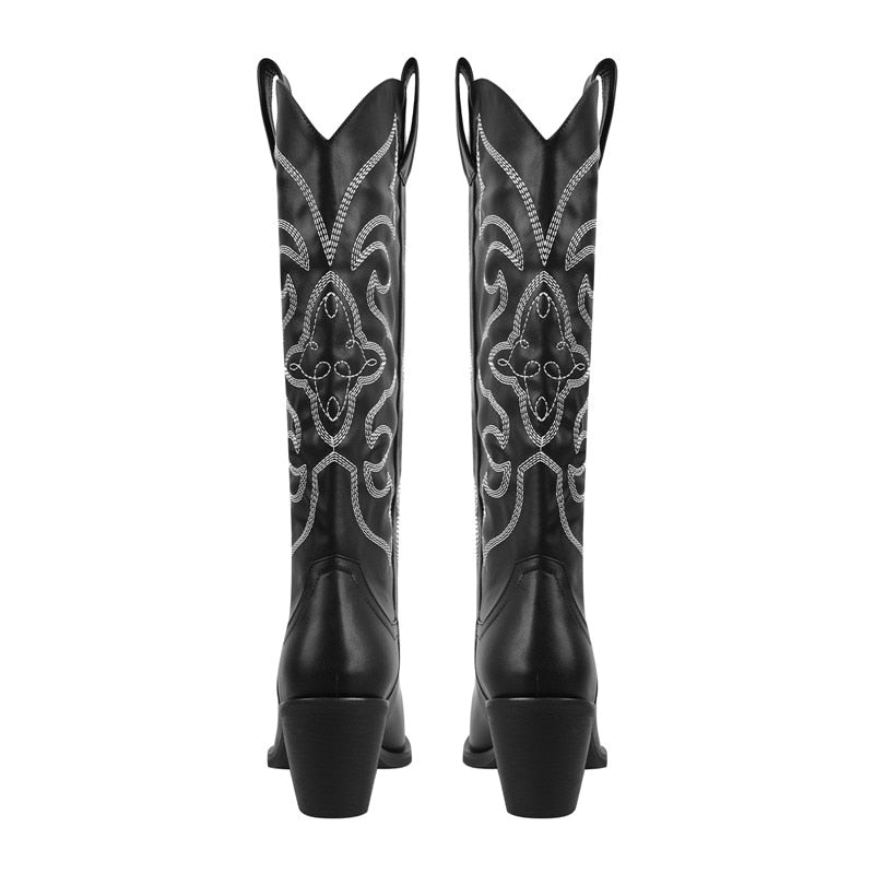 Queen Irania Embroidered Cowboy Boots