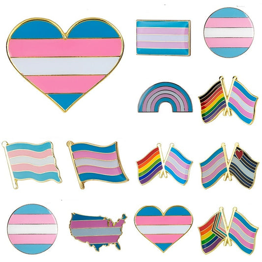 Transgender Flag Gay Pride Pins