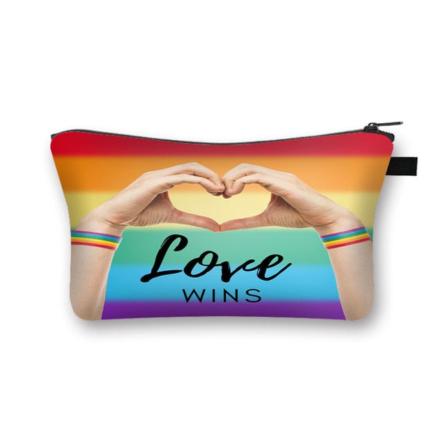 LGBT Gay Pride Rainbow Cosmetic Bags