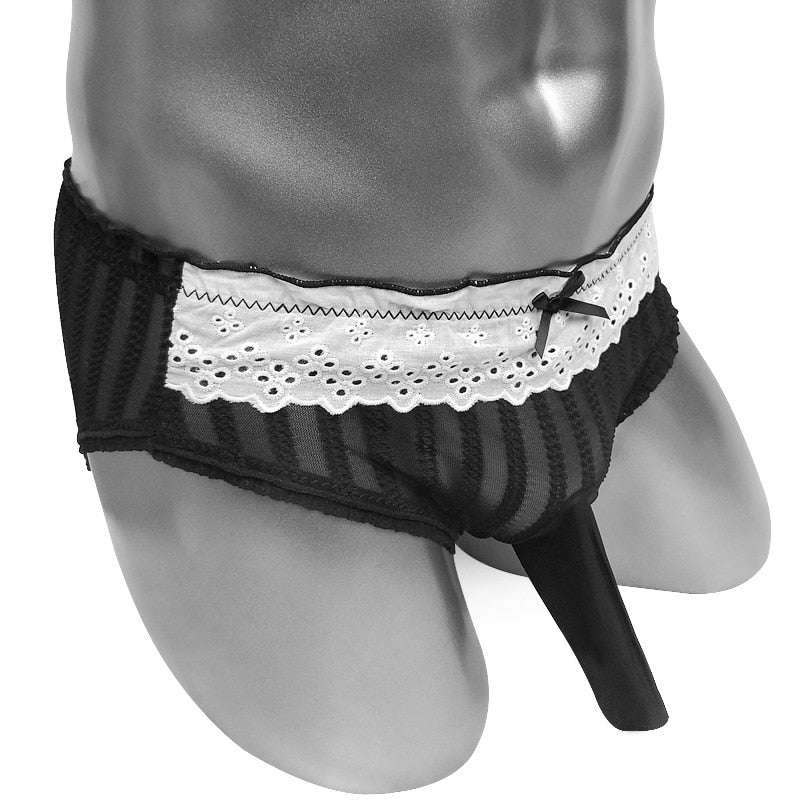 See Through Pouch Panties With Penis Sheath