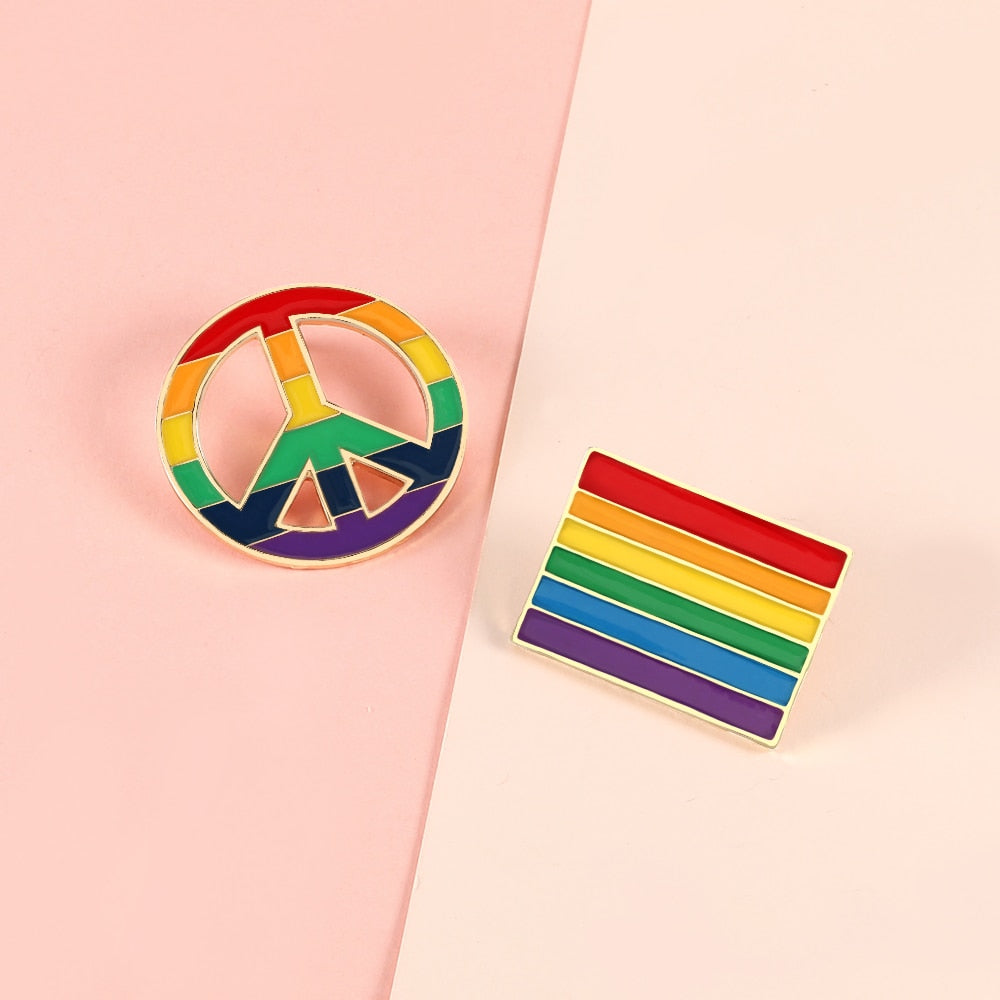 LGBT Gay Pride Rainbow Enamel Pin