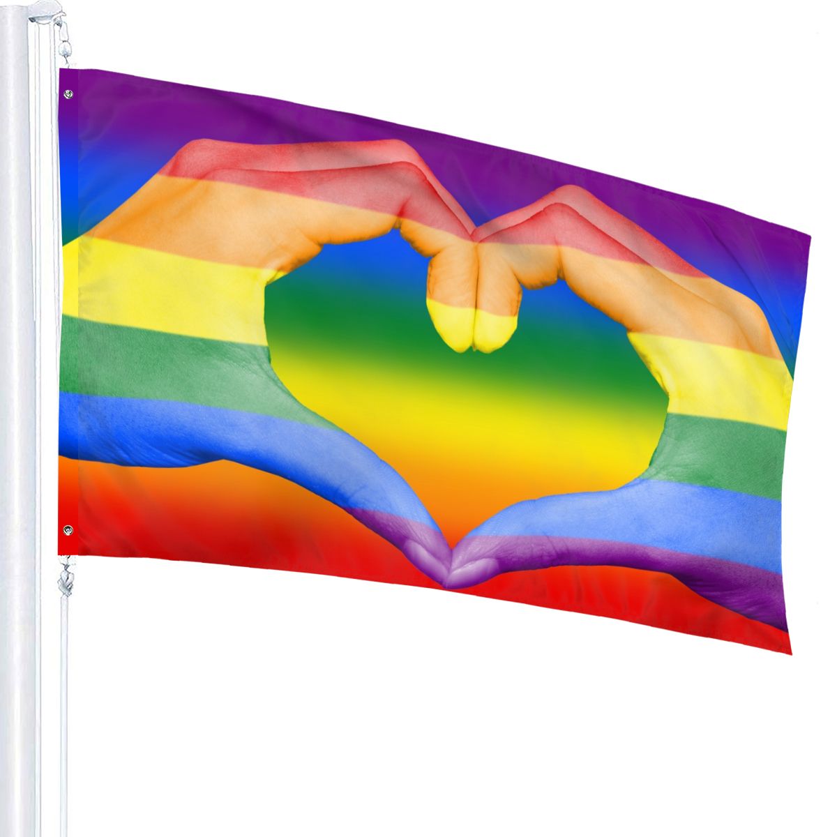 Gay Pride Rainbow Peace Lgbt Flag