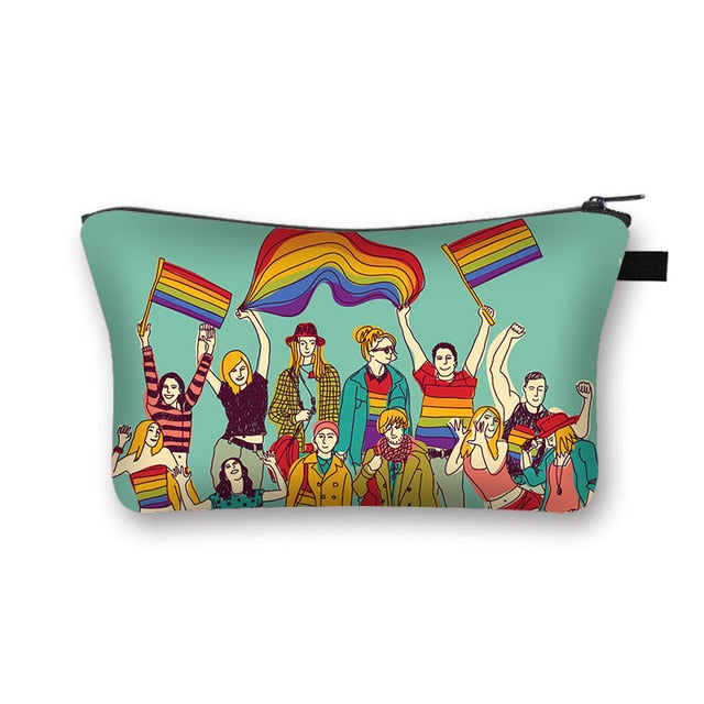 LGBT Gay Pride Rainbow Cosmetic Bags