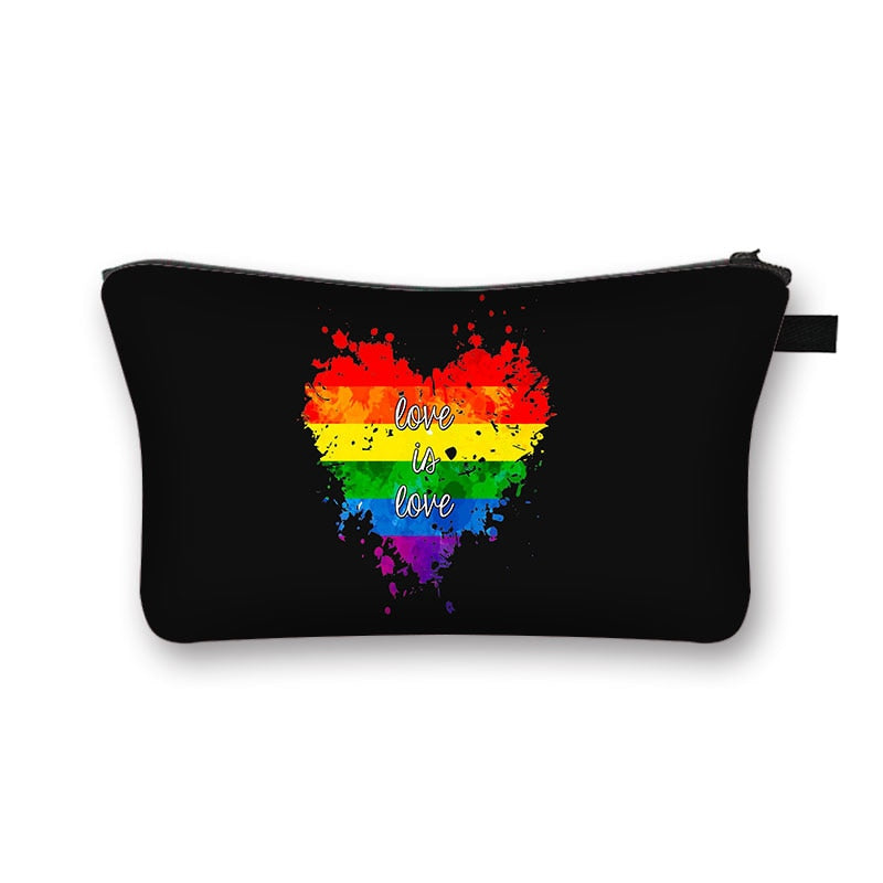 LGBT Gay Pride Rainbow Cosmetic Bags