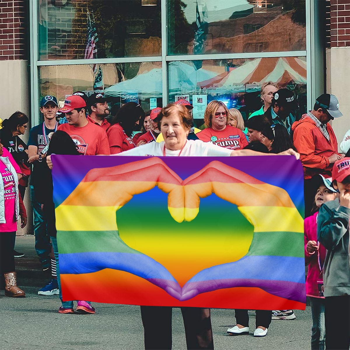 Gay Pride Rainbow Peace Lgbt Flag