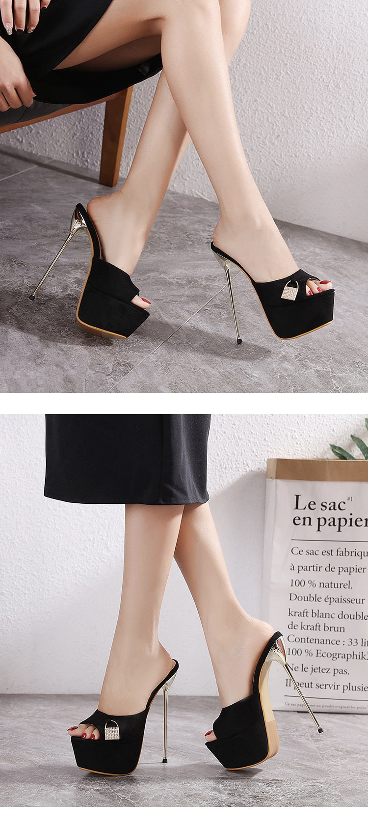 Phoebe Rant Platform Heels