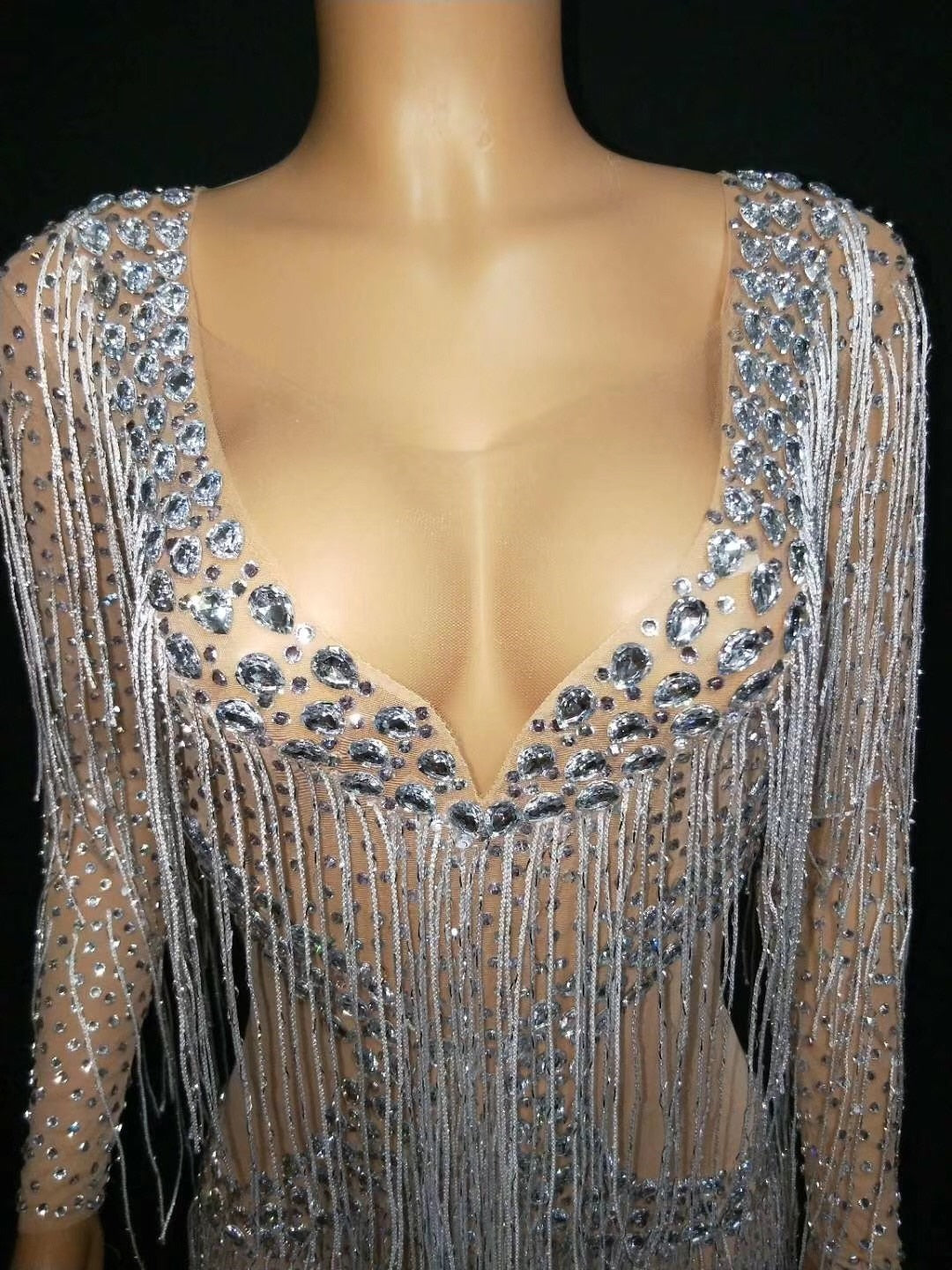 Showtime Sparkly Fringe Dress