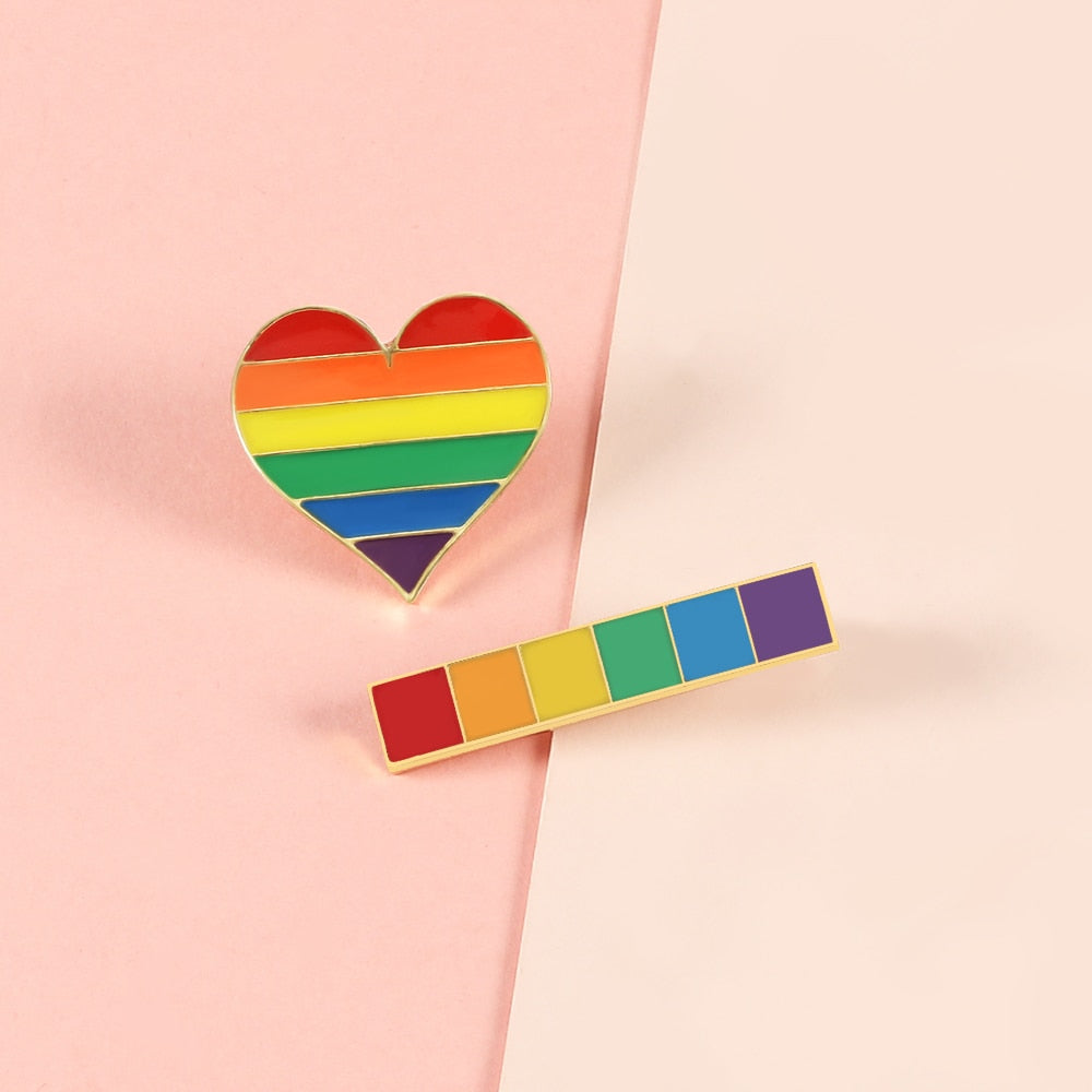 LGBT Gay Pride Rainbow Enamel Pin