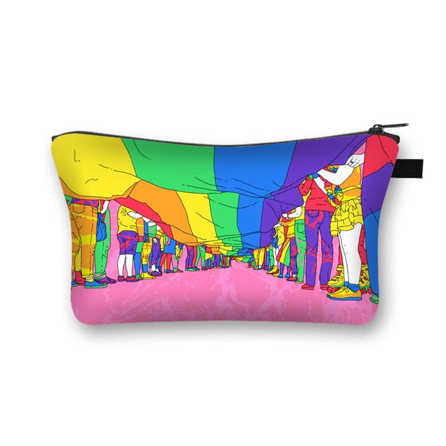 LGBT Gay Pride Rainbow Cosmetic Bags