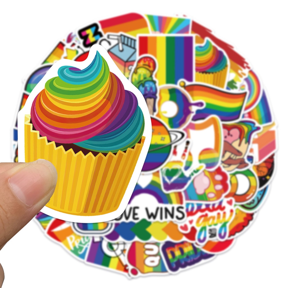 10/30/50Pcs Gay Pride Funny LGBT Stickers