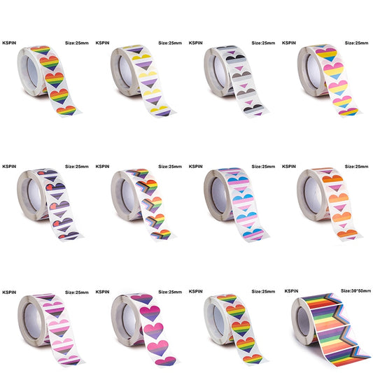 500PCS Gay Pride Rainbow Stickers