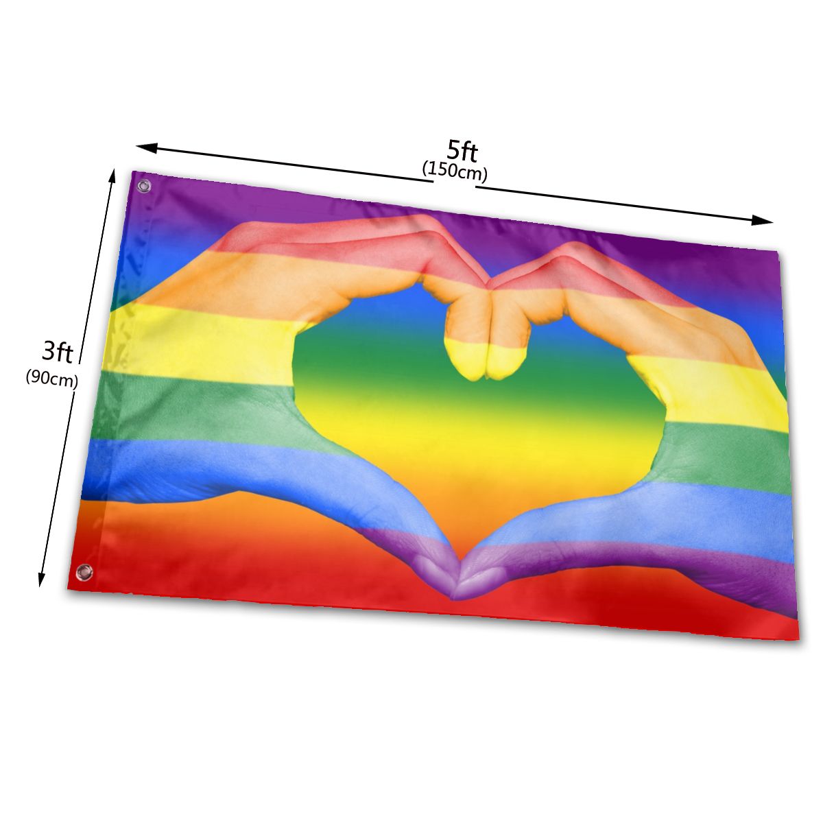 Gay Pride Rainbow Peace Lgbt Flag