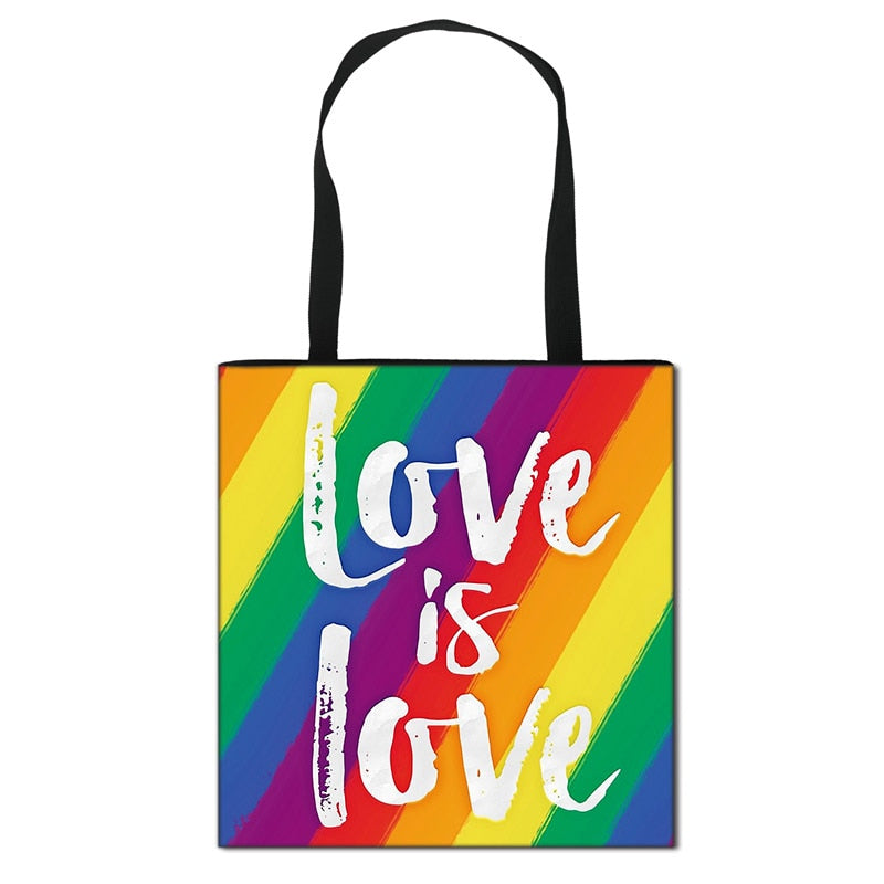 Gay Pride LGBT Rainbow Tote Bag