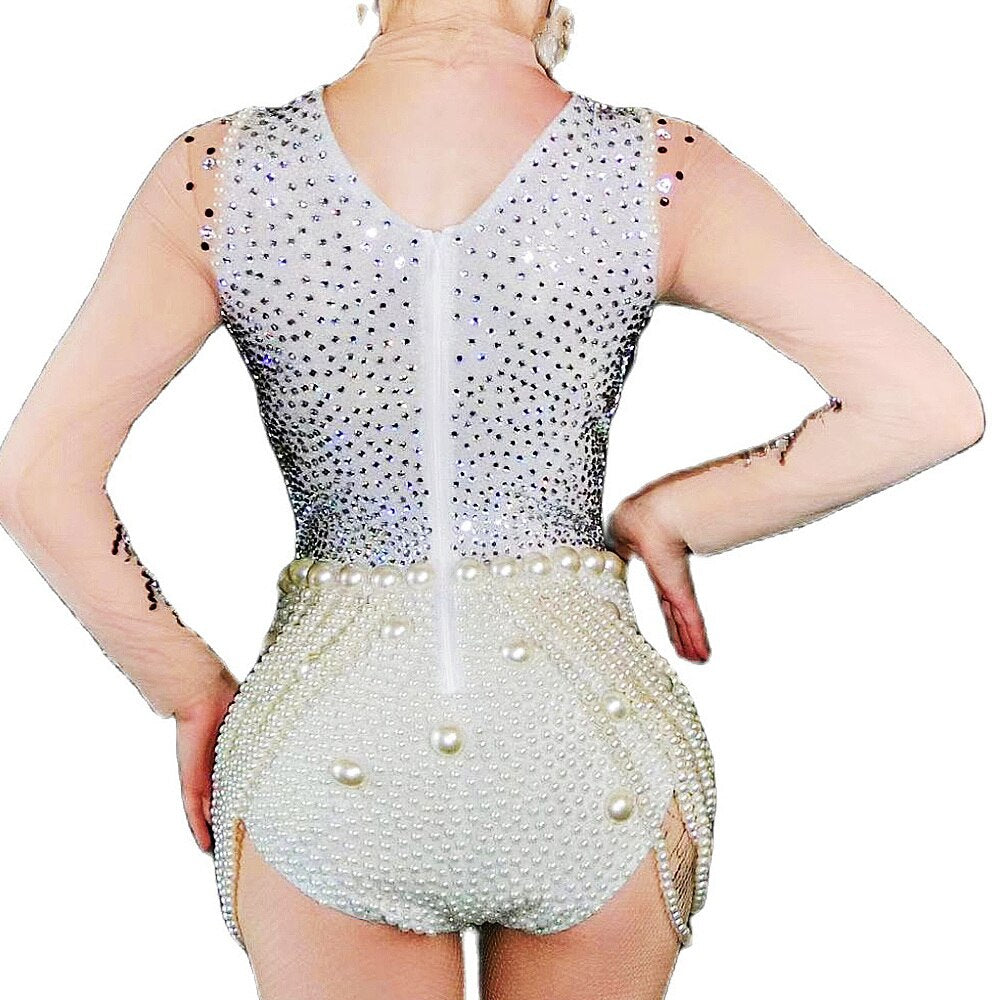 Queen Luxe Diamonds & Pearls Bodysuit