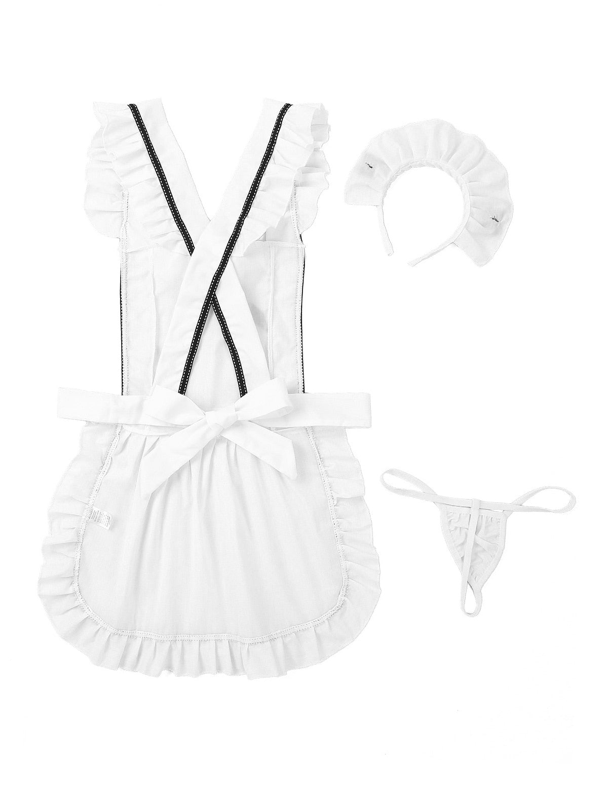 French Maid Apron & Thong Set