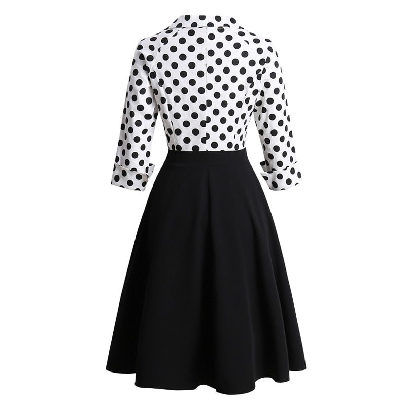 Jue Wells Tone Polka Dot Dress