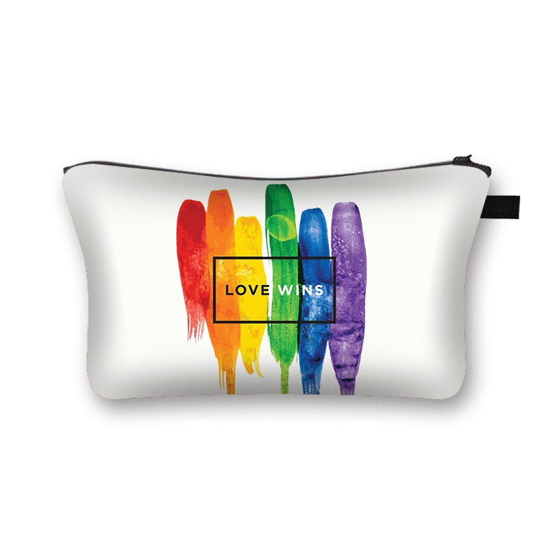 LGBT Gay Pride Rainbow Cosmetic Bags