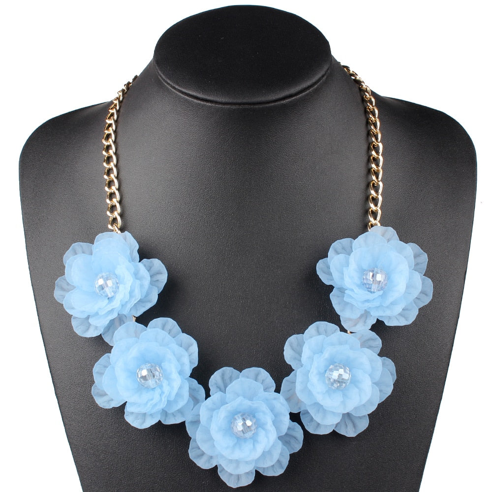 Queen Natasha Flower Necklace