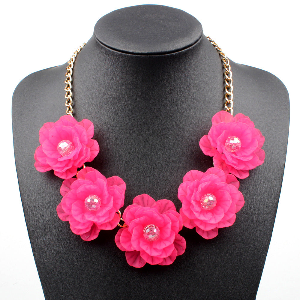 Queen Natasha Flower Necklace