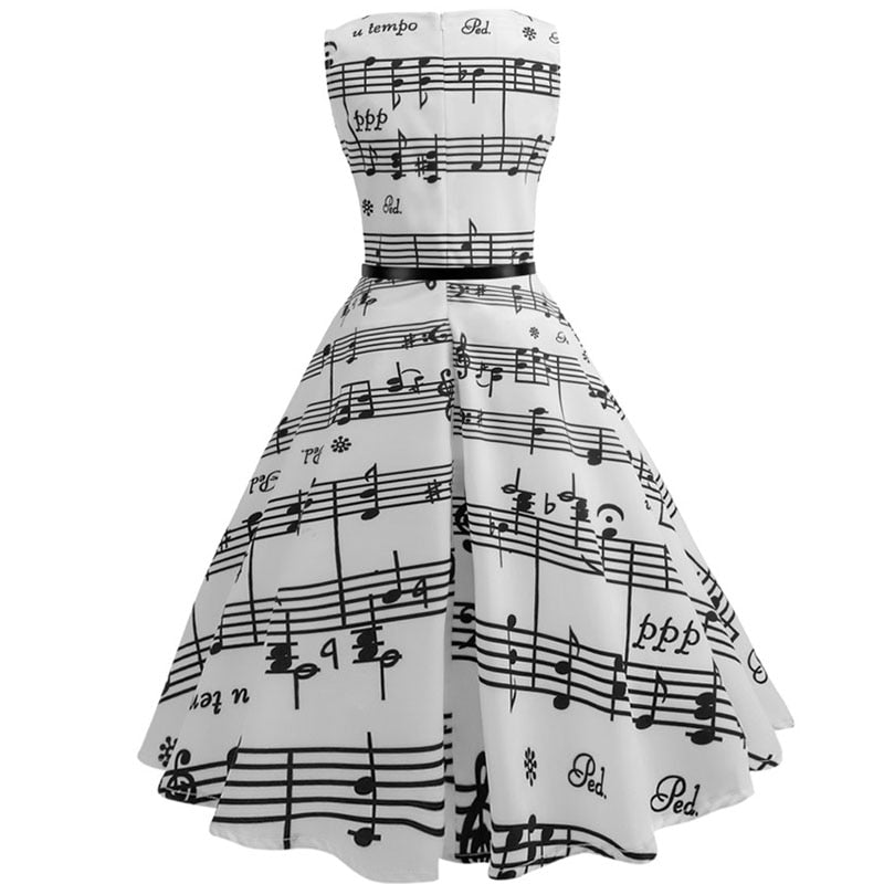 Queen Mia Music Notes Retro Dress