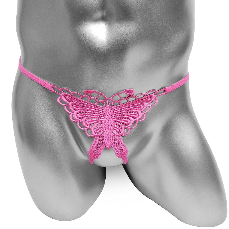 Open Crotch Butterfly Thong