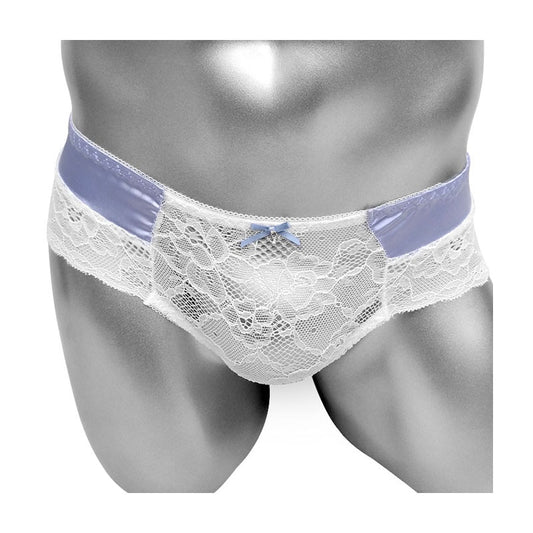 See Through Lace Satin Panties