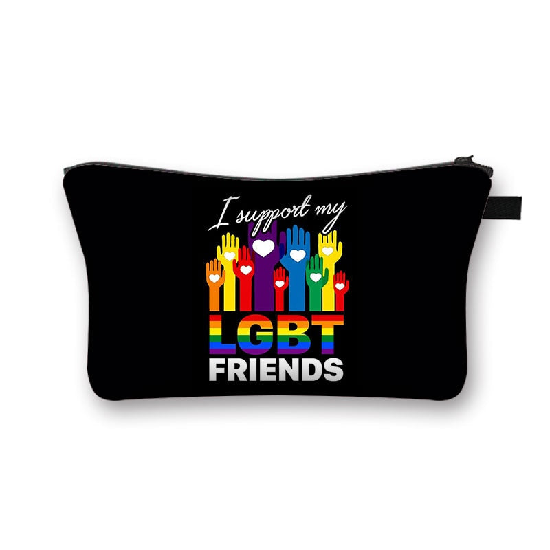 LGBT Gay Pride Rainbow Cosmetic Bags