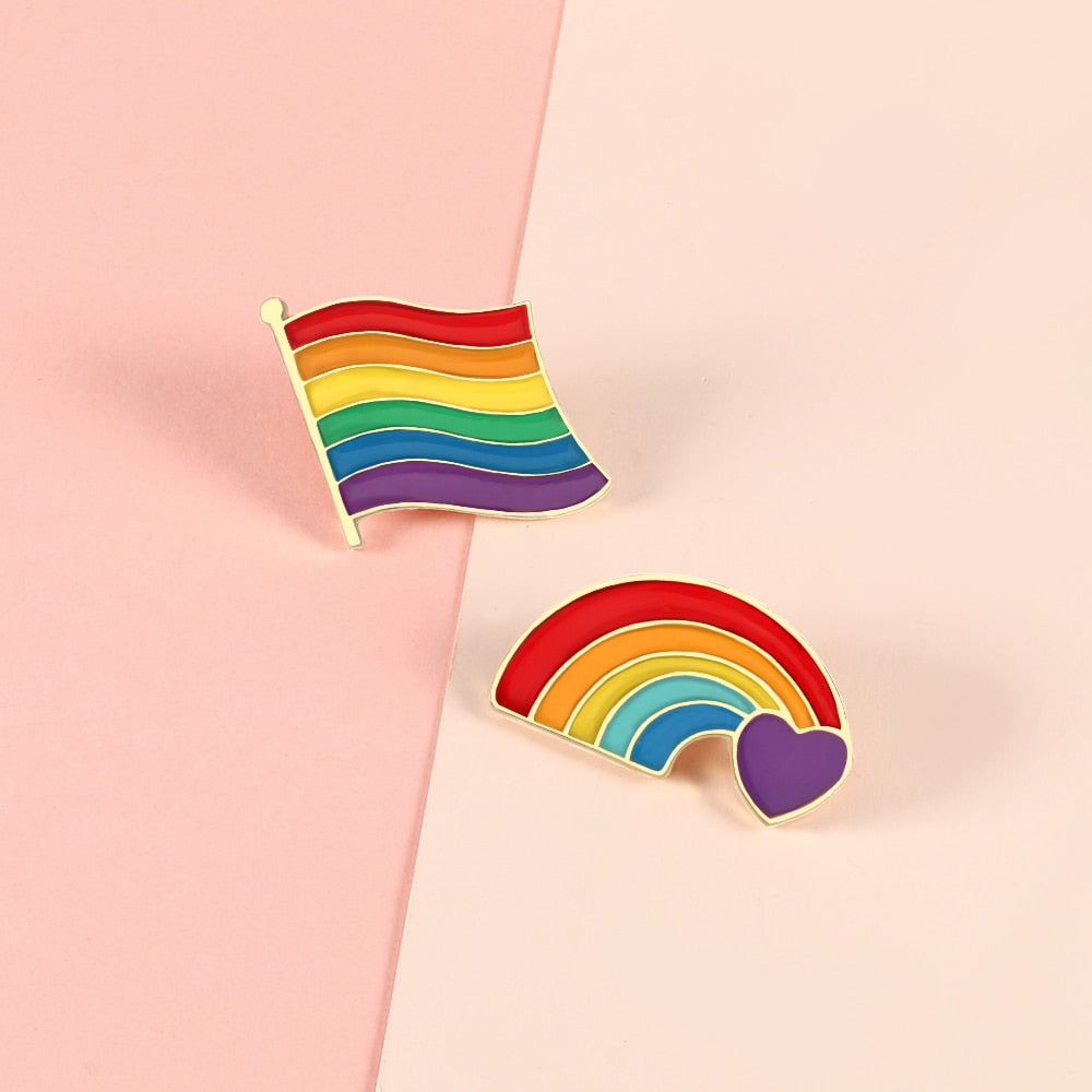 LGBT Gay Pride Rainbow Enamel Pin