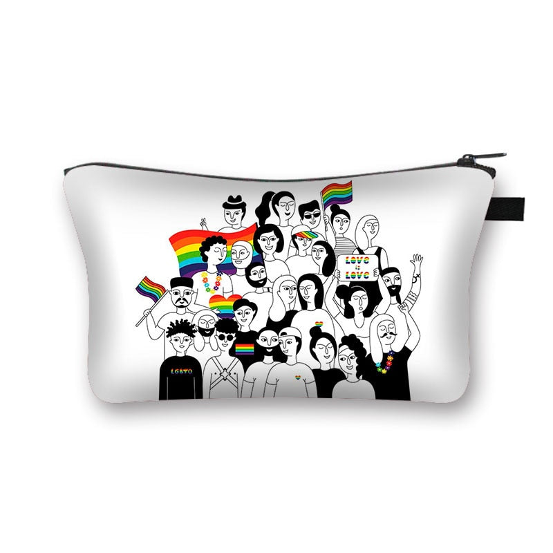 LGBT Gay Pride Rainbow Cosmetic Bags