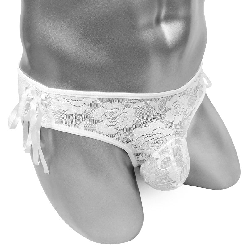 Floral Lace Pouch Panties