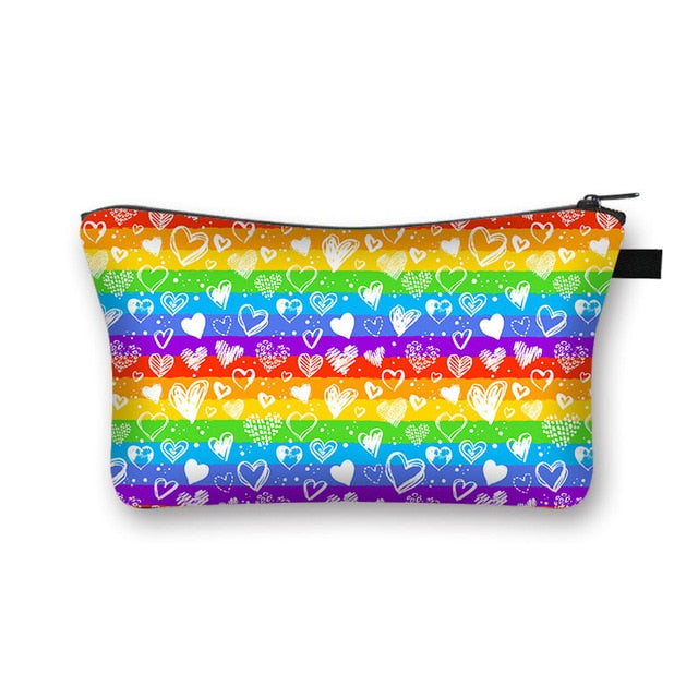 LGBT Gay Pride Rainbow Cosmetic Bags