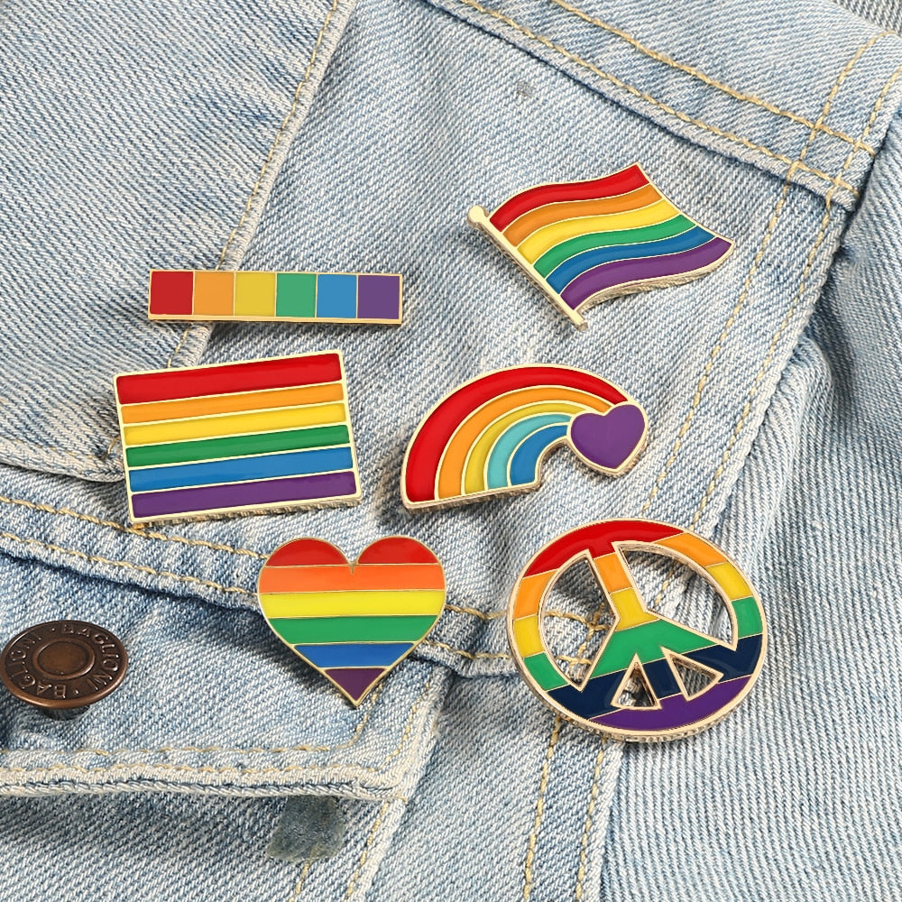 LGBT Gay Pride Rainbow Enamel Pin