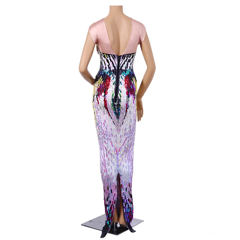 Suzu Blime Sequins Long Dress