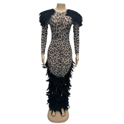 Rhea Magining Feather Dress