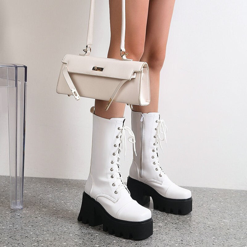 Valeria Platform Mid-Calf Boots