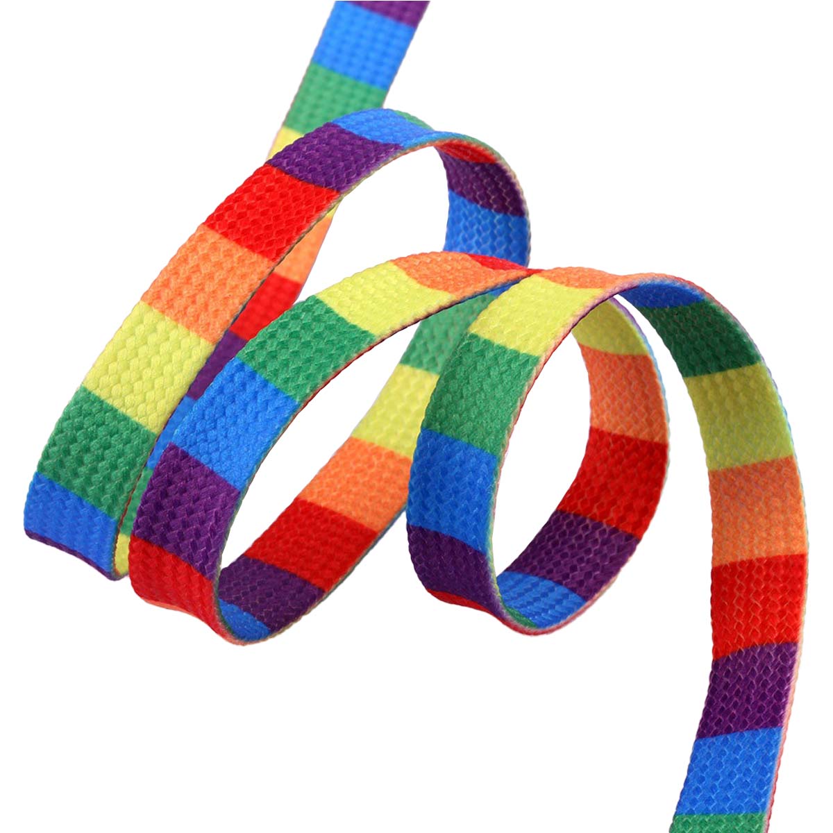 8mm Gay Pride Rainbow Shoelaces