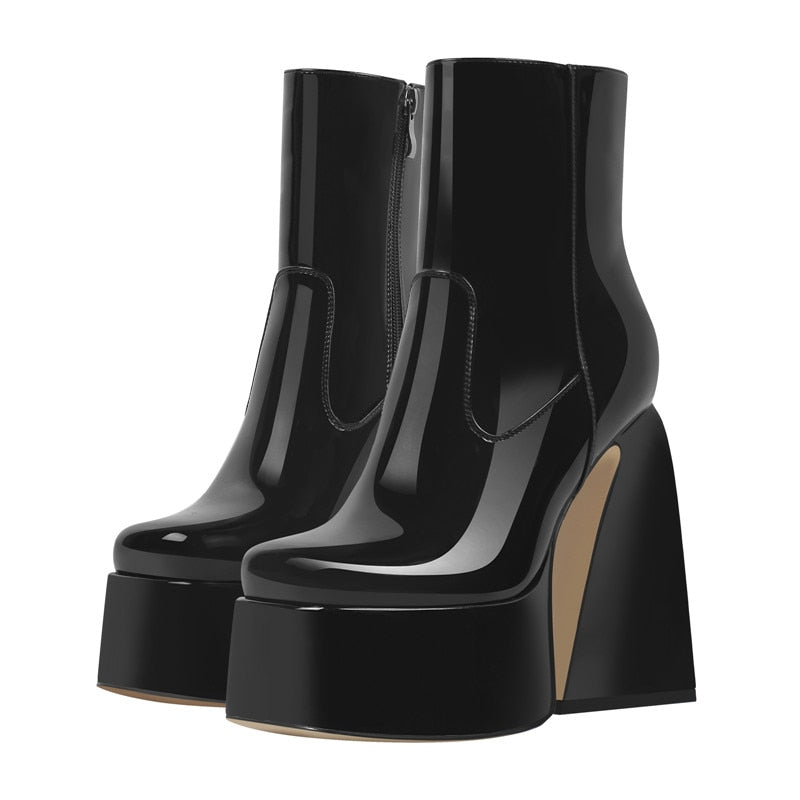 Eve Forric Square Toe Ankle Boots