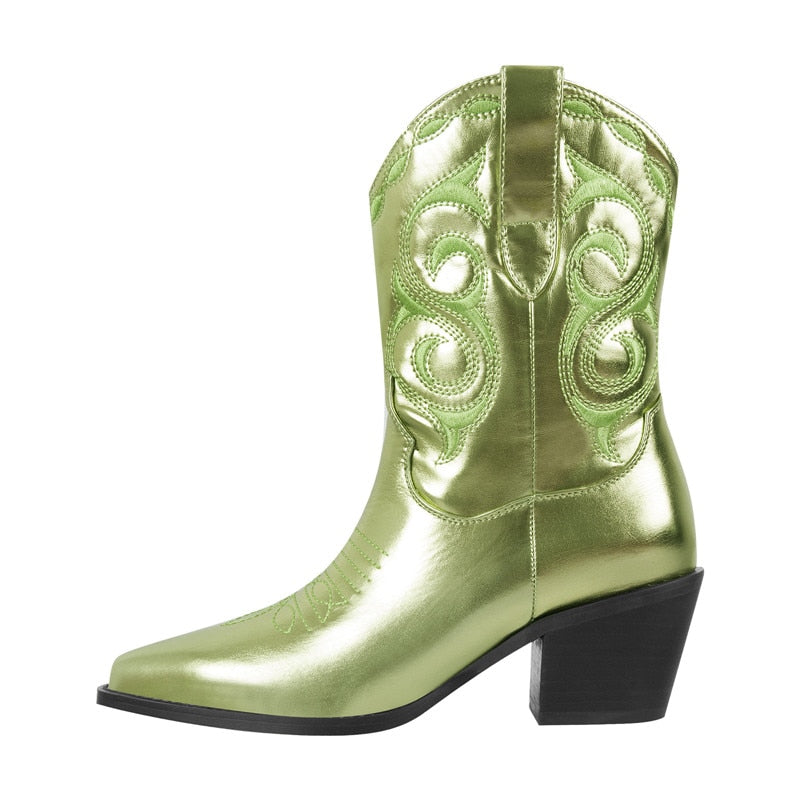 Dora Jar Embroidered Cowboy Ankle Boots – The Drag Queen Store