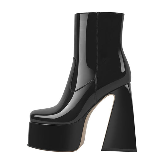 Eve Forric Square Toe Ankle Boots