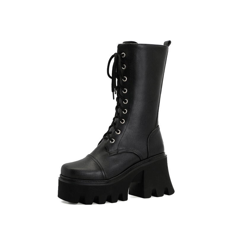 Valeria Platform Mid-Calf Boots – The Drag Queen Store