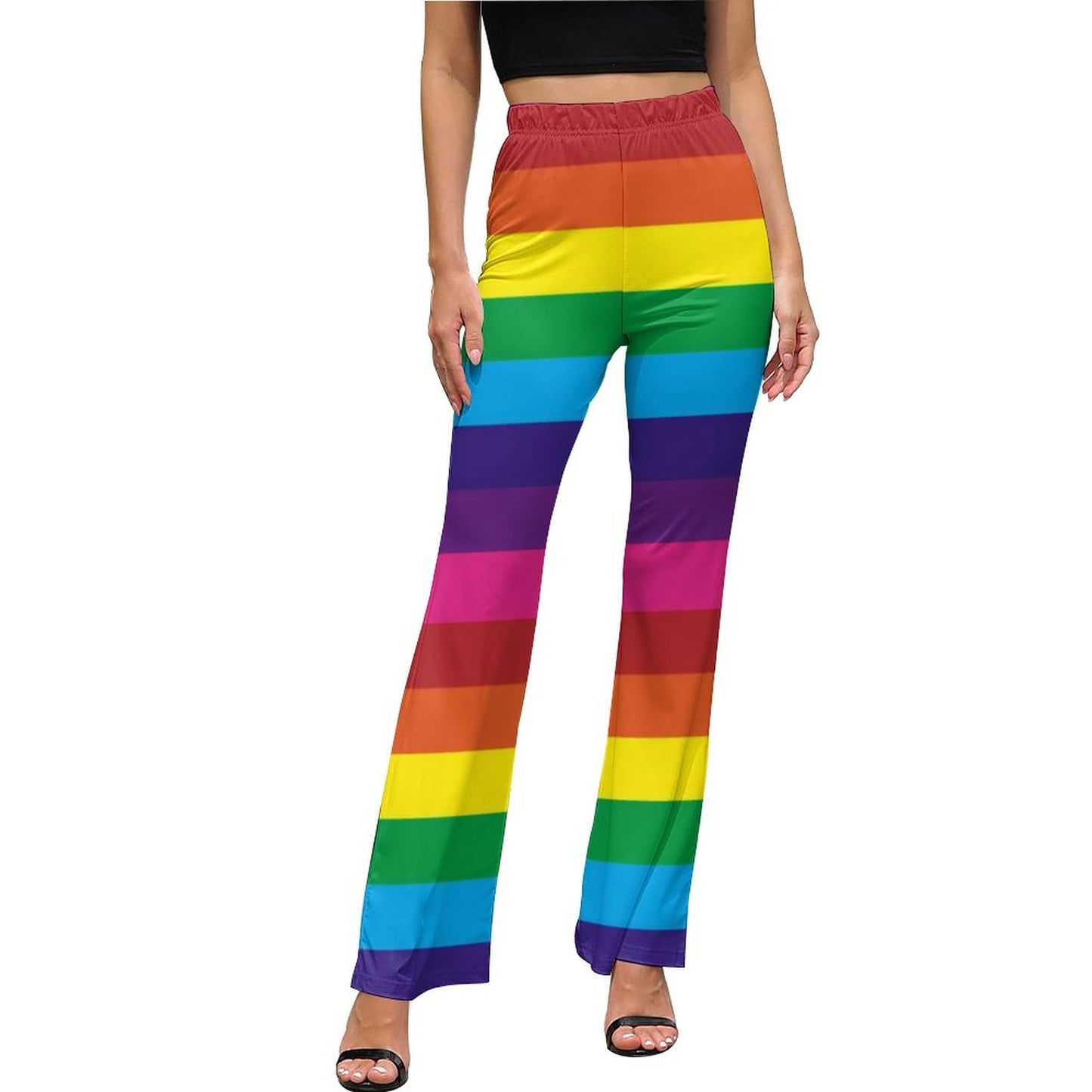Adult Rainbow Stripe Flare Pants – The Party Inventory