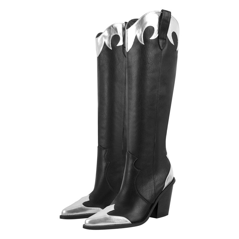 Sally Ness Knee High Western Boots